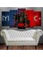 Slc1b Savaşçı Kayı Türk Mavi Kırmızı Kanvas Tablo 80 x 125cm 1