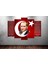 Ata227 Atatürk İstiklal Marşı Gençliğe Hitabe Kırmızı Kanvas Tablo 80 x 125cm 1