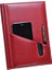 5468 Defter Modelist Telefon Kılıflı Kareli Kırmızı 17 x 24 cm 1