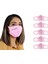 5 Adet Pembe Imzali Yıkanabilir Bez Maske 2