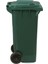 Çöp Kovası 120 lt Yeşil Renk Kapaklı Tekerlekli 2
