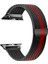 Apple Watch Uyumlu Se Milano Loop Çelik Kordon 40 mm Kayış Siyah - Kırmızı 1