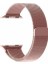 Apple Watch Uyumlu Milano Loop Çelik Kordon 38 mm Kayış Seri 1-2-3 Rose Gold 1