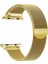 Apple Watch Uyumlu Milano Loop Çelik Kordon 42 mm Kayış Seri 1-2-3 Gold 1