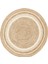 Juno Yuvarlak Jüt Halı Ech 01 R Natural White 1
