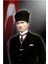 Kalpaklı Gazi Mustafa Kemal Atatürk Poster Dış Cephe Bayrağı 200 x 300 cm 2 x 3 Metre 1