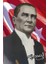 Mustafa Kemal Atatürk Ay Yıldız Poster Dış Cephe Bayrağı 200 x 300 cm 2 x 3 Metre 1