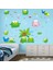 Sevimli Kurbağalar Çocuk Odası Dekorasyonu Duvar Dekoru Duvar Sticker 1