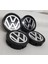 Jant Göbeği Volkswagen 58/55 (55 mm Yuva) 4'lü Set Siyah 1