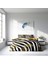 Zebra Feather 3D Pamuk Saten Çift Kişilik Nevresim Takım 3