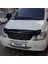 Mercedes Viano Ön Kaput Koruyucu Rüzgarlık Deflektör Akrilik ABS 4mm Parlak Siyah 2004-2011 5