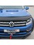 Volkswagen Amarok Ön Kaput Koruyucu Rüzgarlık Deflektör Akrilik ABS 4mm Parlak Siyah 2010 ve Sonrası 5