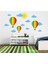 Kt Decoration Renkli Uçan Balonlar Bulutlar Güneş Çocuk Odası Duvar Sticker 1