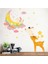 Kt Decoration Ay ve Sevimli Bunny Karikatür Dekoratif Duvar Sticker 4