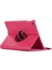 Apple İpad Mini 5 Kılıf 360 Dönebilen Standlı Case A2133 A2124 A2125 A2126 Koyu Pembe 2