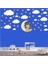 Kt Decoration Havalı Ayıcık Yıldızlar ve Bulutlar Çocuk Odası Sticker 1