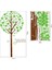 Kt Decoration Kalp Yapraklı Ağaç Pvc Duvar Sticker 3