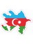 Azerbaycan Bayrak Sticker 1