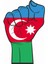 Azerbaycan Bayrak Sticker 1