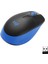 M191 Büyük Boy USB Alıcılı 1.000 DPI Kablosuz Mouse - Mavi 1