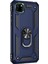 Huawei Honor 9s Kılıf Military Ring Holder Lacivert 2