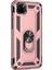 Huawei Honor 9s Kılıf Military Ring Holder Rose Gold 2