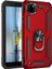 Huawei Y5P Kılıf Military Ring Holder Kırmızı 1