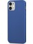 Matte Silikon Apple iPhone 12 Kılıf Lacivert 2