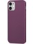 Matte Silikon Apple iPhone 12 Kılıf Mor 2