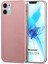 Matte Silikon Apple iPhone 12 Kılıf Rose Gold 1
