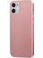 Matte Silikon Apple iPhone 12 Kılıf Rose Gold 2
