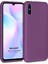 Matte Silikon Xiaomi Redmi 9A Kılıf Mor 1
