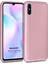 Matte Silikon Xiaomi Redmi 9A Kılıf Rose Gold 1