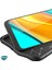 Xiaomi Redmi 9c Kılıf Deri Dokulu Silikon Kırmızı 5