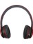 Kablosuz Kulak Üstü Bluetooth Kulaklık - Kırmız 2