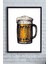 Bira Bardağı Mutfak Çerçeveli Tablo 21 x 30 cm 1