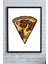 Pizza Dilimi Mutfak Çerçeveli Tablo 21 x 30 cm 1