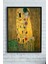 Klimt - The Kiss Sanatsal Çerçeveli Tablo 21 x 30 cm 1