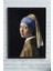 Johannes Vermeer - İnci Küpeli Kız Sanatsal Çerçeveli Tablo 21 x 30 cm 1