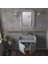 Pio 70 cm Matt Anthracite Banyo Dolabı Mat Antrasit Ahşap Kulplu 5