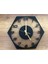 Dekoratif Türkçe Rakamlı Metal Duvar Saati ÖLÇÜ:45X39CM 4