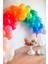 100 Adet Metalik Zincir Balon Seti 5