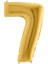Gold Folyo Balon 7 Rakamı 40 Cm. 1