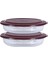 Kristal Bordo 2li Set 1