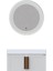 Pio 85 cm Antique White Banyo Dolabı Mat Beyaz Ahşap Kulplu 5