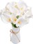 Yapay Çiçek Islak Gala Gerçeksi Eva Malzeme Cala Flower 8li Beyaz 3