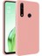 Oppo A31 Kapak İçi Kadife Soft Logosuz Lansman Silikon Kılıf - Pembe 1