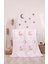 Mellowbabystore %100 Pamuk Pembe Büyük Puanlı Uyuyan Ayı Desenli Bebek Pikesi 1