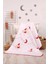 babystore %100 Pamuk Kırmızı Büyük Puanlı Uyuyan Ayı Desenli Bebek Pikesi 1