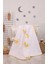 babystore %100 Pamuk Sarı Büyük Puanlı Uyuyan Ayı Desenli Bebek Pikesi 1